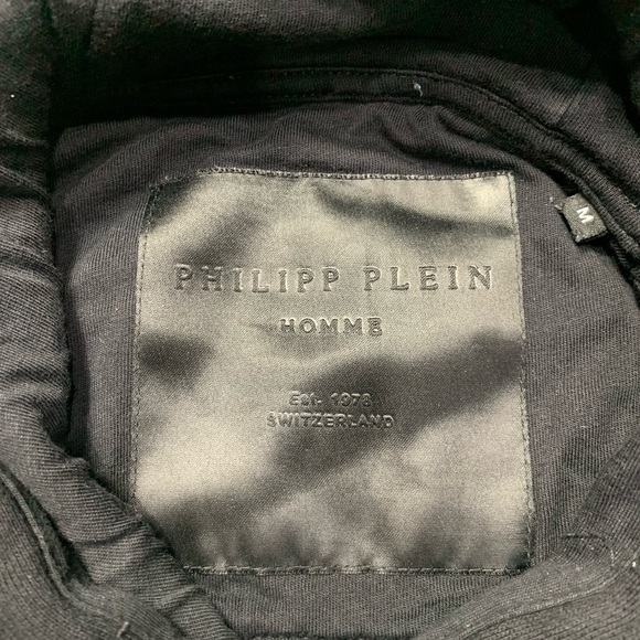 Philipp Plein Homme Black PP 78 Skull Hoodie - Picture 2 of 16